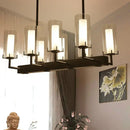GobekUsa Cylinder Clear Glass Island Light - Traditional Pendant Lighting
