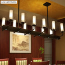 GobekUsa Cylinder Clear Glass Island Light - Traditional Pendant Lighting