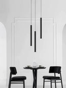 GobekUsa Cylindrical LED Staircase Chandelier Suspension Light - Modern Villa Water Pipe Fixture