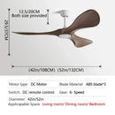 GobekUsa 3 Blade DC Motor Ceiling Fan with Remote Control