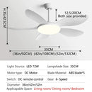 GobekUsa Black DC Ceiling Fan Light Strong Wind Indoor Electric Fan 2023
