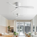 GobekUsa Black DC Motor Ceiling Fan Remote Control 35W for Home Restaurant