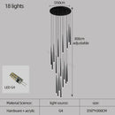 GobekUsa Conical Chandelier Stair Lamp Modern Simple Villa Restaurant Kitchen Bedroom Bar Lighting