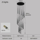 GobekUsa Conical Chandelier Stair Lamp Modern Simple Villa Restaurant Kitchen Bedroom Bar Lighting