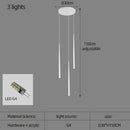 GobekUsa Conical Chandelier Stair Lamp Modern Simple Villa Restaurant Kitchen Bedroom Bar Lighting
