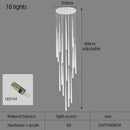 GobekUsa Conical Chandelier Stair Lamp Modern Simple Villa Restaurant Kitchen Bedroom Bar Lighting