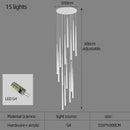 GobekUsa Conical Chandelier Stair Lamp Modern Simple Villa Restaurant Kitchen Bedroom Bar Lighting