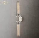 GobekUsa Crystal Hexagonal Sconce: Modern Wall Lamp for Bathroom, Living Room, Bedroom