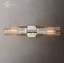 GobekUsa Crystal Hexagonal Sconce: Modern Wall Lamp for Bathroom, Living Room, Bedroom