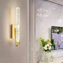 GobekUsa Crystal Wall Light: Modern LED Long Lamp for Bedrooms, Living Rooms, and Stairs