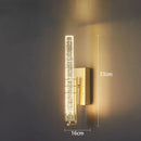 GobekUsa Crystal Wall Light: Modern LED Long Lamp for Bedrooms, Living Rooms, and Stairs