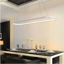 GobekUsa Designer Oval LED Pendant Lamp for Living, Dining, Restaurant, Bedroom Lighting