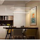GobekUsa Designer Oval LED Pendant Lamp for Living, Dining, Restaurant, Bedroom Lighting