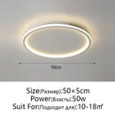 GobekUsa Dimmable LED Ceiling Light for Modern Nordic Home Living Room Lighting