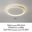 GobekUsa Dimmable LED Ceiling Light for Modern Nordic Home Living Room Lighting