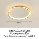 GobekUsa Dimmable LED Ceiling Light for Modern Nordic Home Living Room Lighting