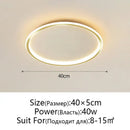 GobekUsa Dimmable LED Ceiling Light for Modern Nordic Home Living Room Lighting