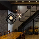 Modern black decorbites geometric led cube pendant kitchen light by Decorbites