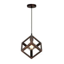 Modern black decorbites geometric led cube pendant kitchen light by Decorbites