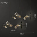 GobekUsa Glass Ball G9 LED Chandelier: Modern Minimalist Nordic Design