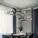 GobekUsa Glass Ball G9 LED Chandelier: Modern Minimalist Nordic Design