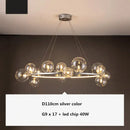 GobekUsa Glass Ball G9 LED Chandelier: Modern Minimalist Nordic Design