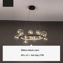 GobekUsa Glass Ball G9 LED Chandelier: Modern Minimalist Nordic Design