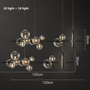 GobekUsa Glass Ball G9 LED Chandelier: Modern Minimalist Nordic Design