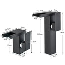 GobekUsa LED Waterfall Bathroom Sink Faucet Hot Cold Mixer Tap Deck Mounted
