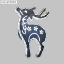 GobekUsa Minimalistic LED Bedroom Wall Sconce with Deer Crystal Shade - Warm/White Light Options