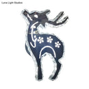 GobekUsa Minimalistic LED Bedroom Wall Sconce with Deer Crystal Shade - Warm/White Light Options