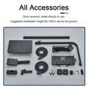 GobekUsa Black 4-Way Digital Shower System with Rainfall Head and Bidet