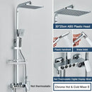 GobekUsa Black 4-Way Digital Shower System with Rainfall Head and Bidet