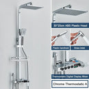 GobekUsa Black 4-Way Digital Shower System with Rainfall Head and Bidet