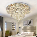GobekUsa Dimmable LED Crystal Chandelier Chrome Ceiling Light Fixture