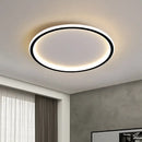GobekUsa Black Dimmable LED Ring Ceiling Light for Modern Living Room, Bedroom, Kitchen Décor