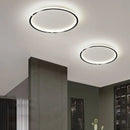 GobekUsa Black Dimmable LED Ring Ceiling Light for Modern Living Room, Bedroom, Kitchen Décor
