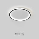 GobekUsa Black Dimmable LED Ring Ceiling Light for Modern Living Room, Bedroom, Kitchen Décor