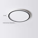GobekUsa Black Dimmable LED Ring Ceiling Light for Modern Living Room, Bedroom, Kitchen Décor