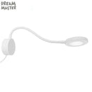 Modern black dimmable led wall lamp bedroom gooseneck reading light by Decorbites