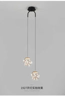 GobekUsa Double Glass Ball Pendant Light Fixture for Bedroom Ceiling Lighting
