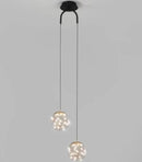 GobekUsa Double Glass Ball Pendant Light Fixture for Bedroom Ceiling Lighting