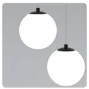 GobekUsa Double Glass Ball Pendant Light Fixture for Bedroom Ceiling Lighting