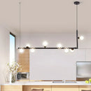GobekUsa Double Glass Lampshade Chandelier with LED Suspension – Stylish Ceiling Fixture for Dining Room