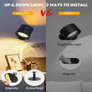 Modern black double head led wall lamp bedroom spotlight by Decorbites
