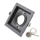 Modern black double ring led recessed ceiling light for living room by Decorbites