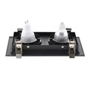 Modern black double ring led recessed ceiling light for living room by Decorbites