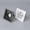 Modern black double ring led recessed ceiling light for living room by Decorbites