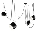 GobekUsa Black Drum LED Pendant for Kitchen & Restaurant - Spider Industrial Ceiling Light