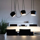 GobekUsa Black Drum LED Pendant for Kitchen & Restaurant - Spider Industrial Ceiling Light